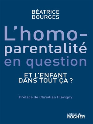 cover image of L'homoparentalité en question